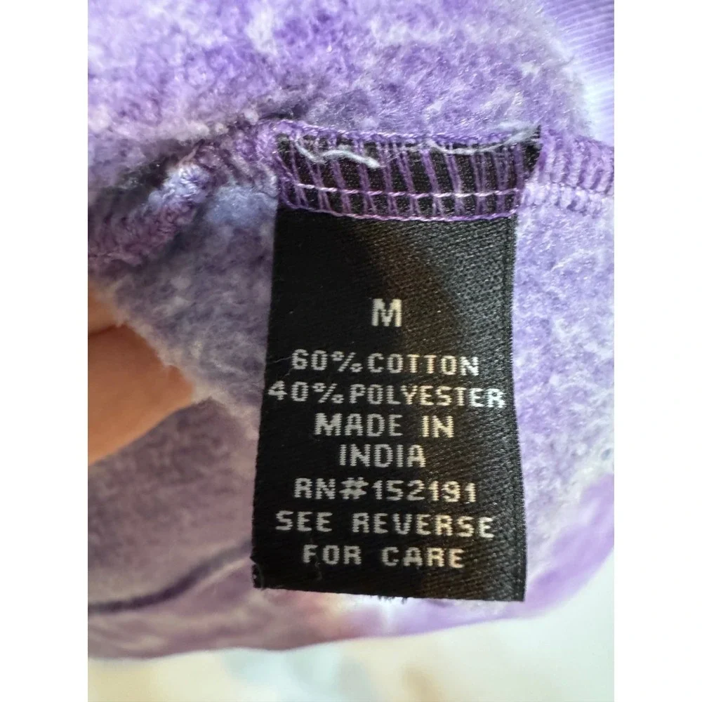 Blind Rooster Streetwear Cyber Y2K Sweatshirt Mens Size Medium Grunge Tie Dye
